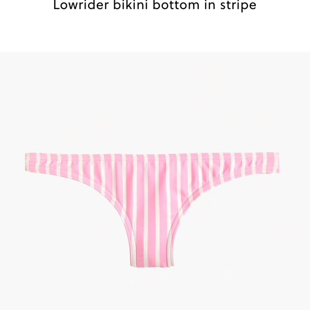 J. Crew Lowrider bikini bottom in stripe